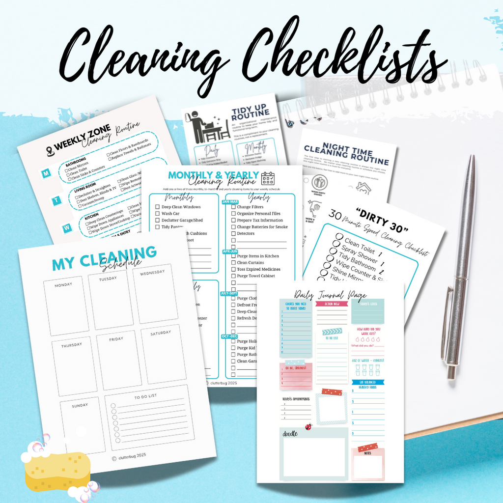 Cleaning Checklist Printable Pack