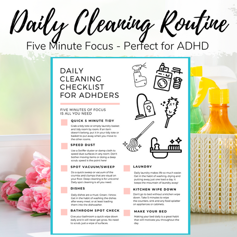 ADHD Daily Cleaning Routine