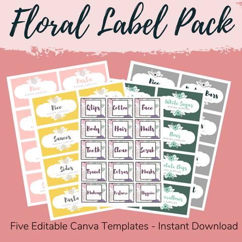 Floral Label Pack