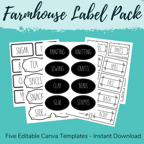 Farmhouse Label Pack