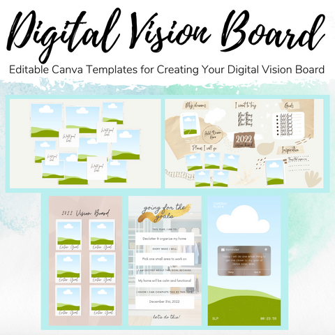 Digital Vision Board Templates