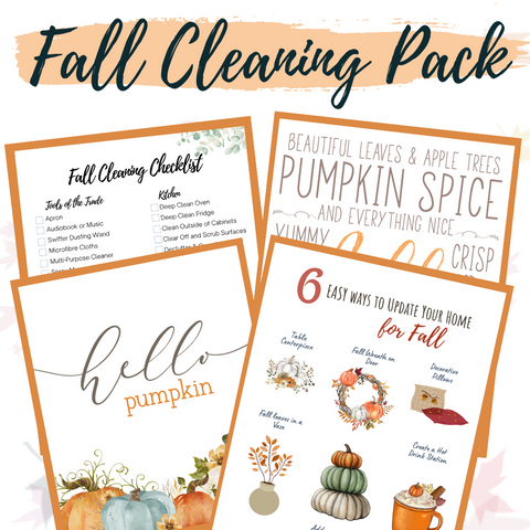 Fall Cleaning Printable Pack