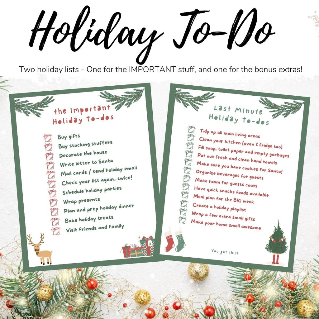 Holiday To-Do List