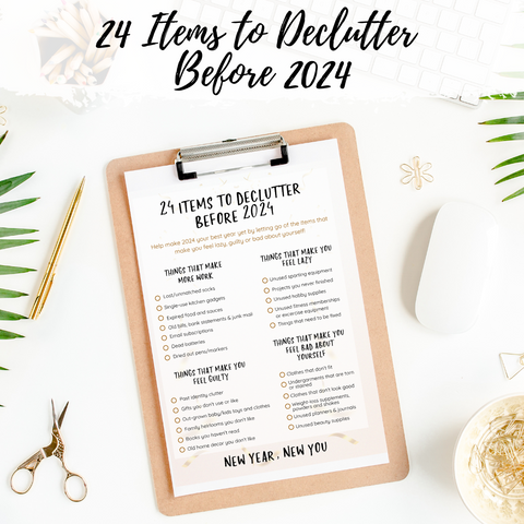 24 items to Declutter Before 2024