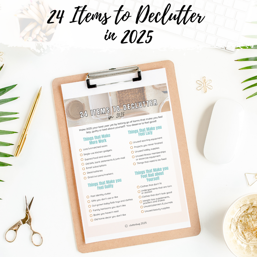 24 items to Declutter in 2025