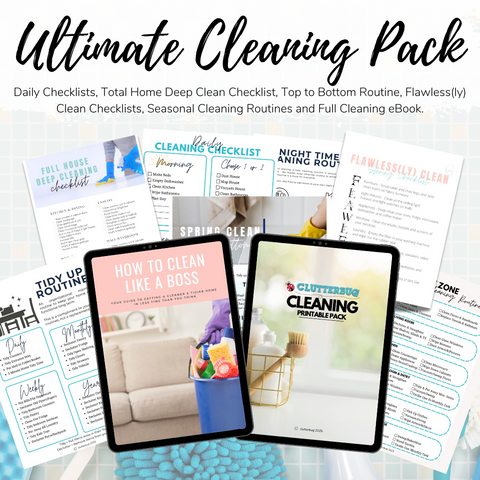 Home Cleaning Guide, Checklists, Routines and eBook