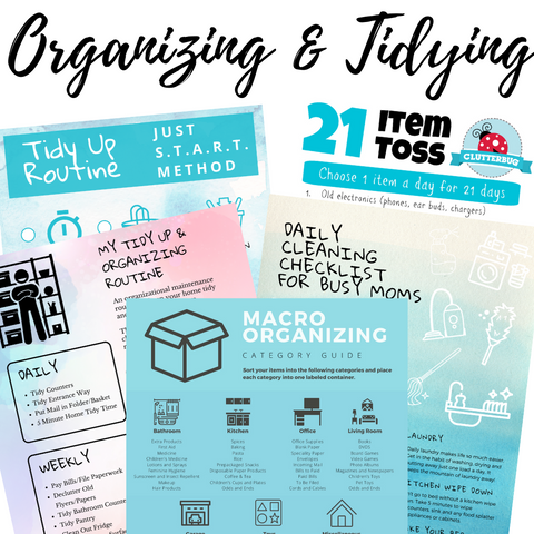 Organizing and Tidying Printable Pack